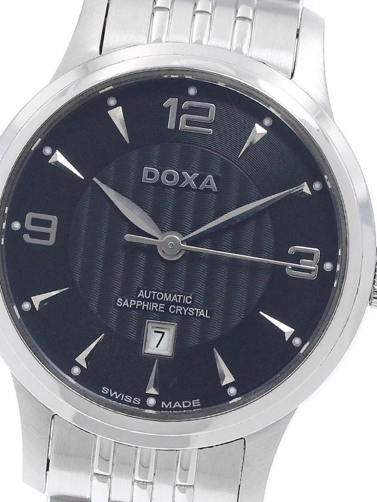 Doxa Executive D148s Date Black Dial Automatic Ladies Watch